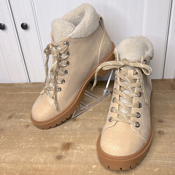 LOFT Shoes - LOFT Sherpa Trim Boots